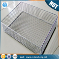 Factory price stainless steel round storage basket/dustbin/wastebasket